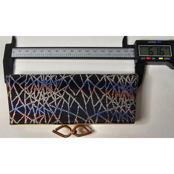 Vintage Opticase SpectaPurse Gold Clasp Geometric Pattern Rectangular Clutch - Picture 11 of 11